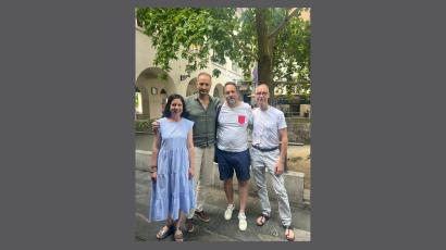 (Od leve proti desni): Nina Petek, Urban Kordeš, Matej Andraž Vogrinčič in Tim McHenry