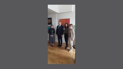 Od leve proti desni: dekanja prof. dr. Mojca Schlamberger Brezar, veleposlanik nj. eksc. Petro Beshta, doc. dr. Tatjana Balažic Bulc in prof. dr. Olena Dziuba-Pogrebnjak